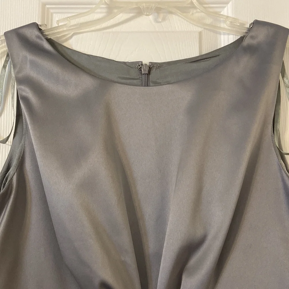 Eliza J Dress Brand New with tag size 12 length 39” bust 32” color silver - Picture 3 of 12